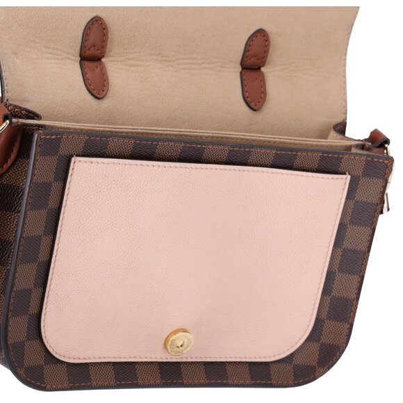 Louis Vuitton Beaumarchais Top Handle Bag Handbag Brown Damier Ebene Pink - Picture 10 of 15